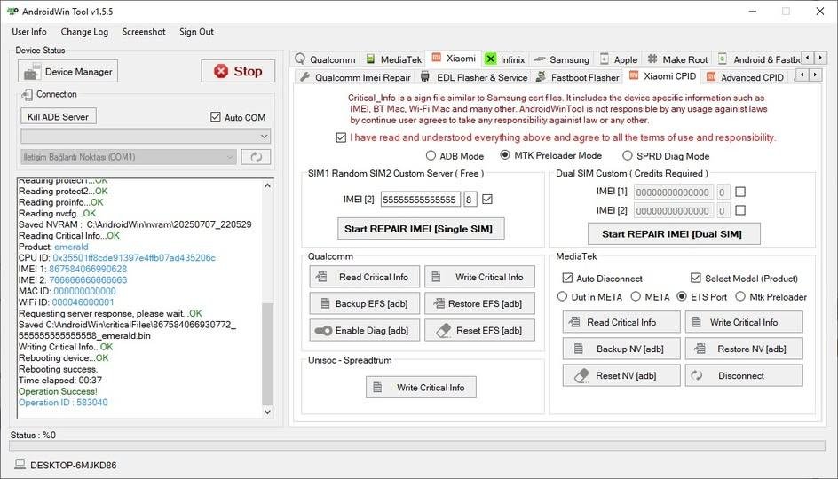 AndroidWinTool - Usuario existente [ 1 Mes ]